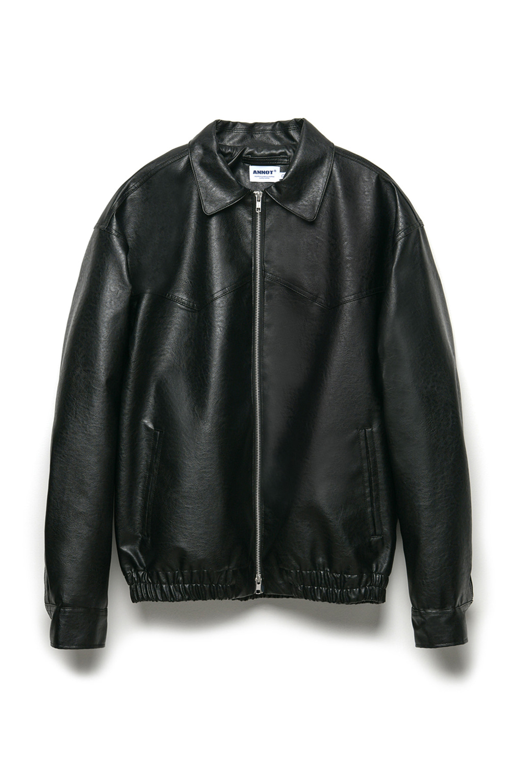 Western Vegan Leather Jacket Black
